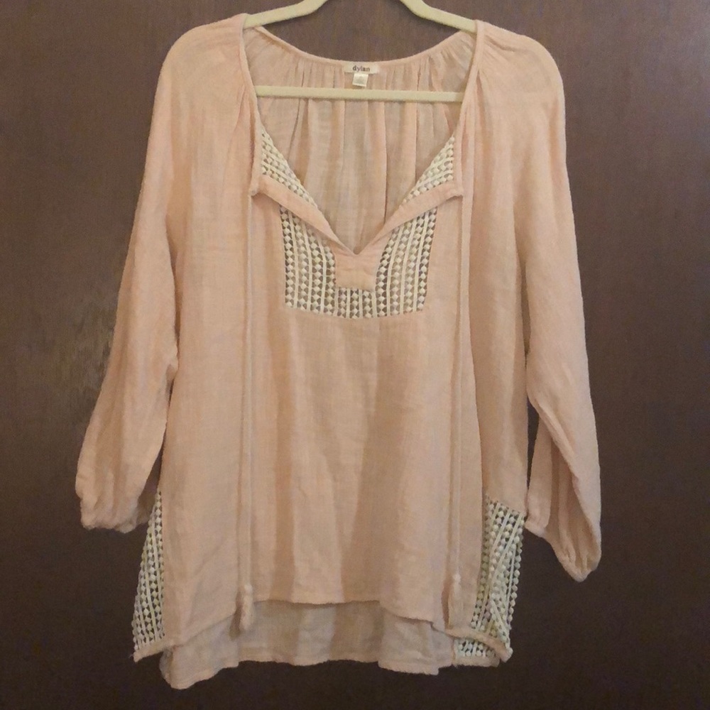 Boho pink Dylan True Grit top size medium